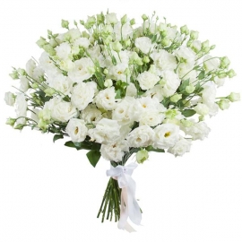  Заказ цветов в аланья  Букет из 35 лизиантусов