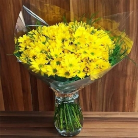  Доставка цветов в аланья  Букет желтых ромашек