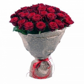  Alanya Flower Order 35 Pieces Red Rose Bouquet